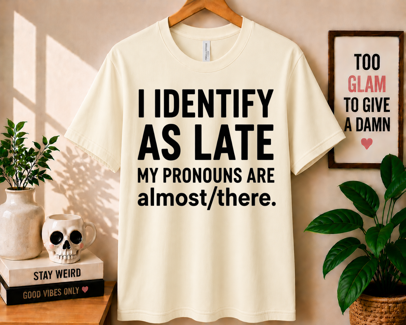 I Identify As Late - Bella Canvas T-shirt