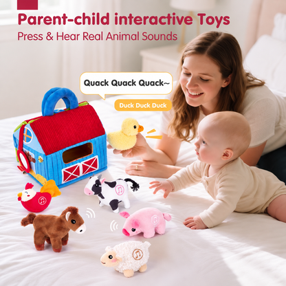 Montessori 7-Piece Baby Farm Toy Set