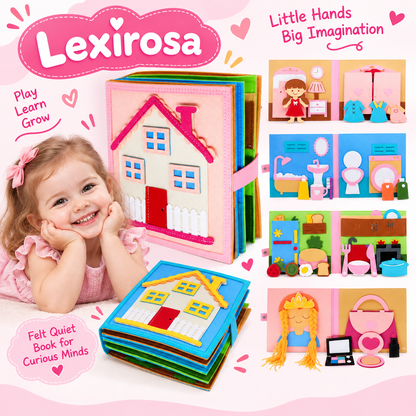 Lexirosa™ Montessori Felt Book For Toddlers