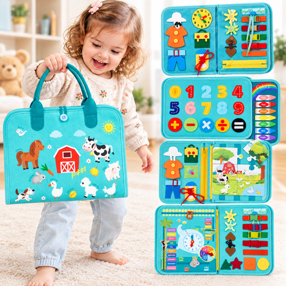 Lexirosa™ Montessori Busy Board for Toddlers