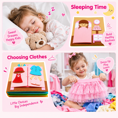 Lexirosa™ Montessori Felt Book For Toddlers