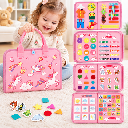Lexirosa™ Montessori Busy Board for Toddlers
