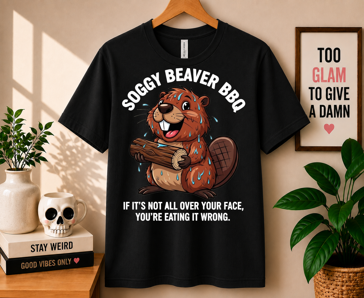 Soggy Beaver BBQ - Bella Canvas T-shirt