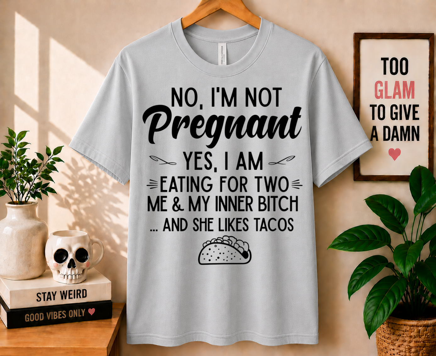 No, I'm Not Pregnant - Bella Canvas T-shirt