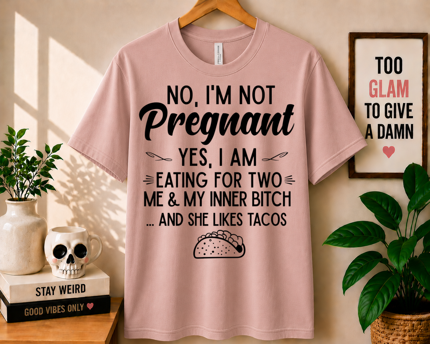 No, I'm Not Pregnant - Bella Canvas T-shirt
