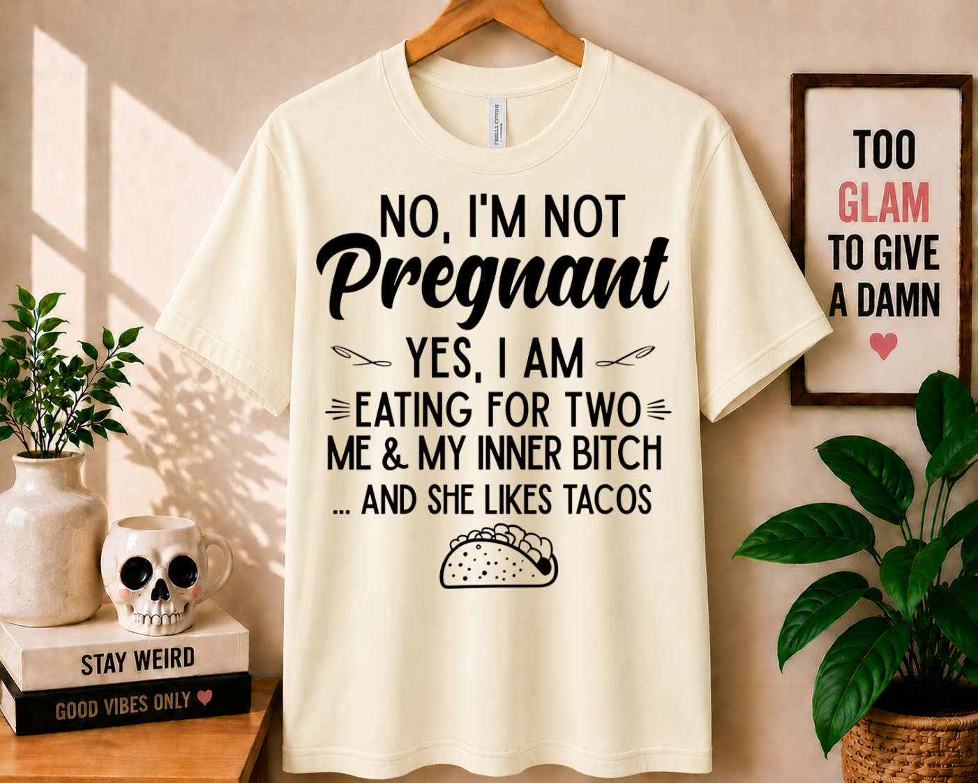 No, I'm Not Pregnant - Bella Canvas T-shirt